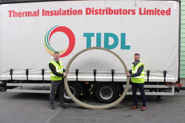 TIDL manufactures one of the largest ever phenolic pipe supports for Irish project