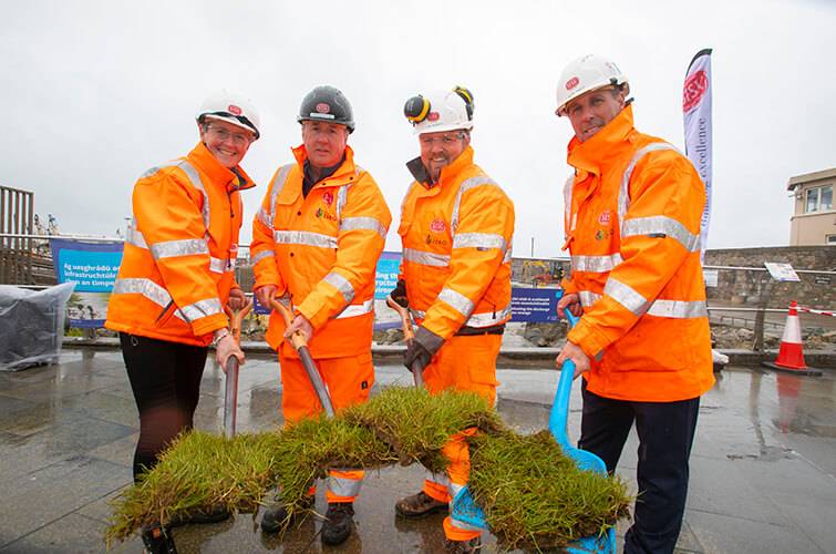 Sisk and Irish Water turns sod on Kilmore Quay project