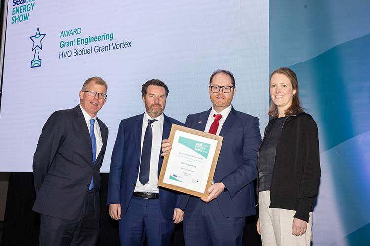 HVO biofuel Grant Vortex wins best renewable energy product at the SEAI Energy Show